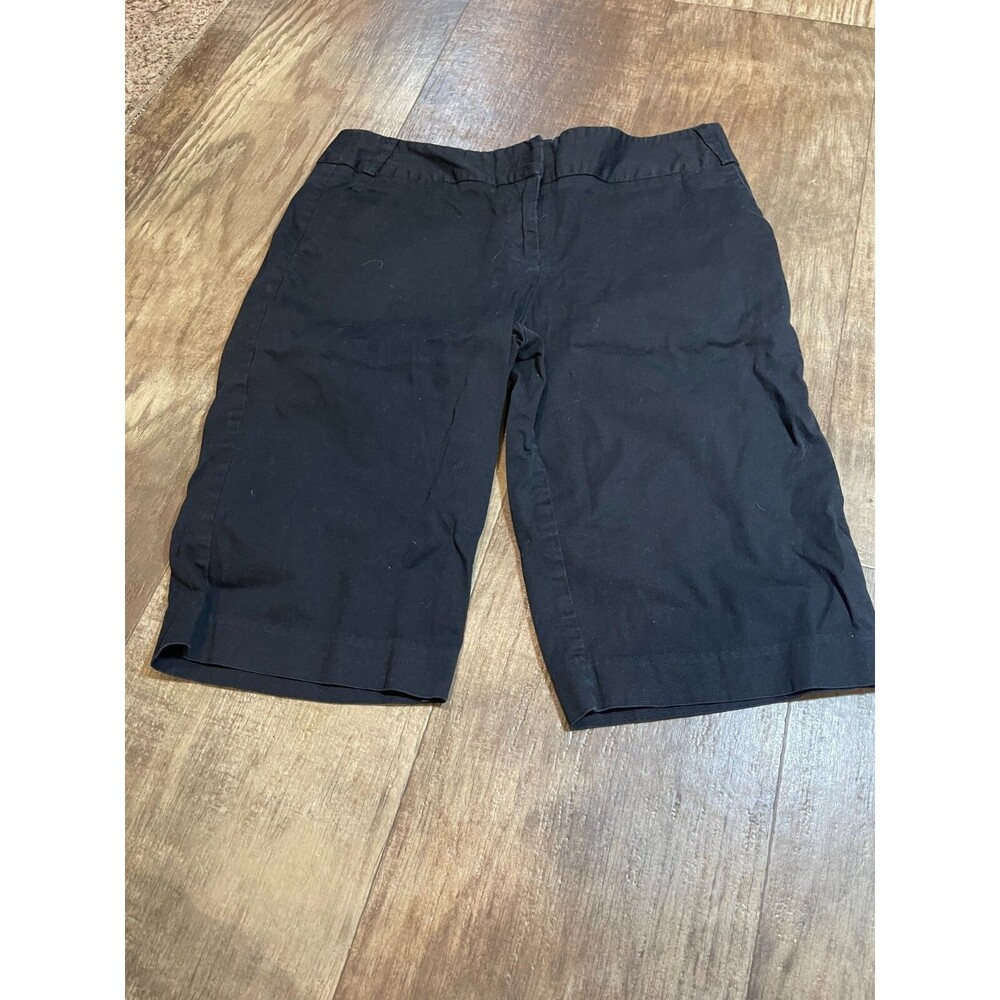 George Shorts Womens Size 8 Black Stretch